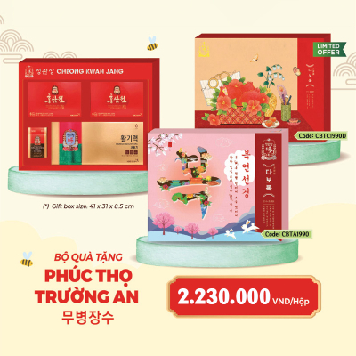 Bộ Quà tặng Hồng Sâm Hàn Quốc: Phúc Thọ Trường An