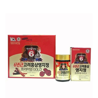 Cao hồng sâm linh chi Hàn Quốc 240g x 2 lọ