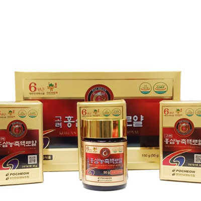 Cao hồng sâm Pocheon Hàn Quốc 50g x 3 lọ – 100% Tinh chất hồng sâm