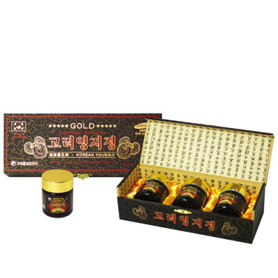 Cao linh chi núi hộp gỗ đen thượng hạng hộp 360g (120g x 3 lọ)
