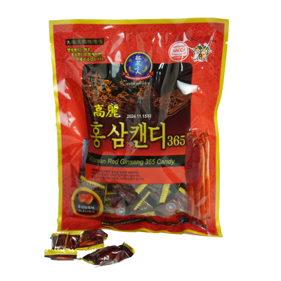 Kẹo Hồng Sâm Hàn Quốc Red Ginseng 365 Candy 200G
