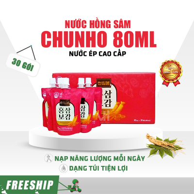 Nước hồng sâm Chunho 80ml x 30 gói