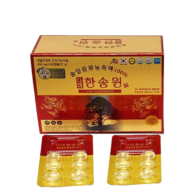 Tinh dầu thông đỏ chính phủ Hàn Quốc Dami Hansongwon 60 viên