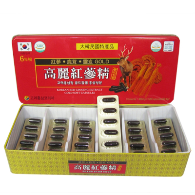 Viên hồng sâm linh chi nhung hươu 120 viên Kana