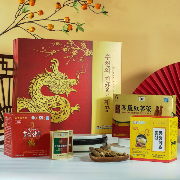 Bộ quà tặng Xuân 2024: Tân Xuân Thịnh Vượng