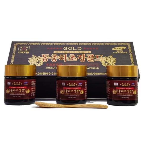 Cao Đông Trùng Hạ Thảo hộp gỗ 120g x 3 lọ