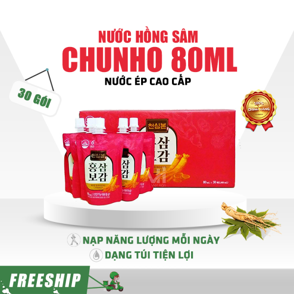 Nước hồng sâm Chunho 80ml x 30 gói